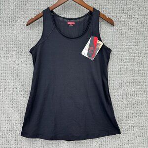 Spanx Top Womens Size S Black Sleeveless Sporty Mesh In Back Body Skimming NWT